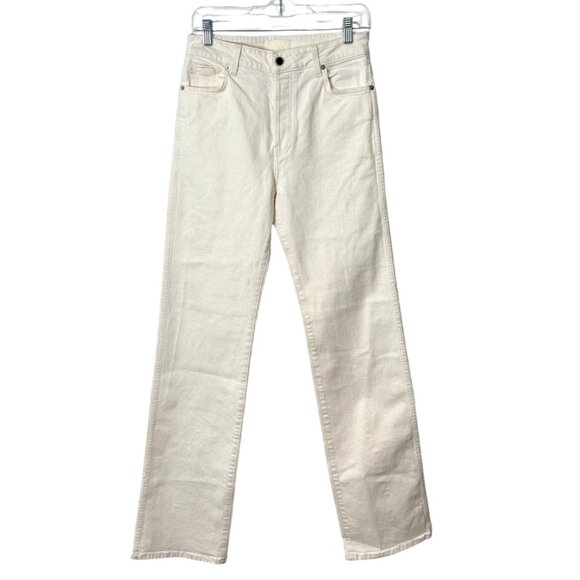 Same Denim - SAME The Perfect Jean Straight-Leg White Denim Womens Size 28